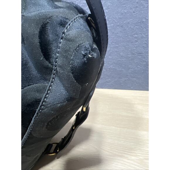 Coach Madison Op Art F0826-12943 Black Lavender Satchel Purse Handbag Authentic - Picture 16 of 16